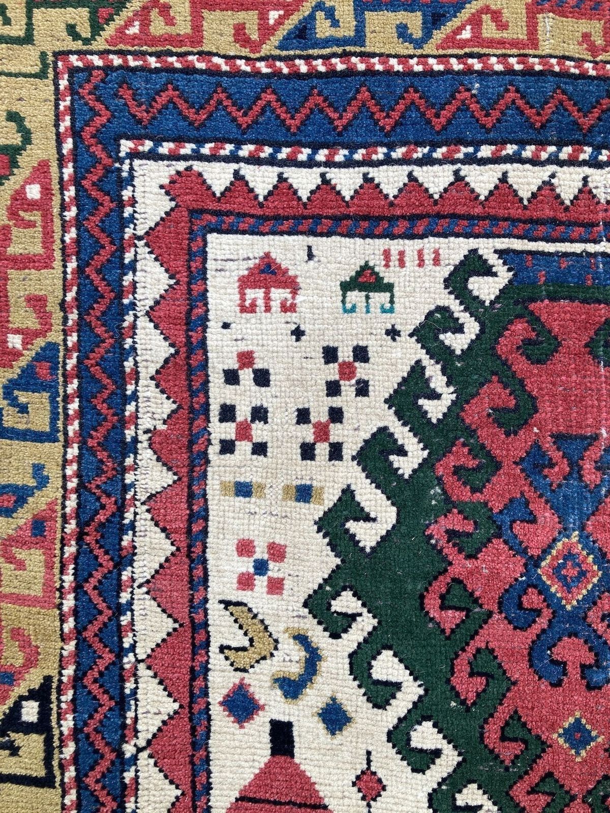 photo for sale Antique Caucasian Kazak Rug 1.82m X 0.97m