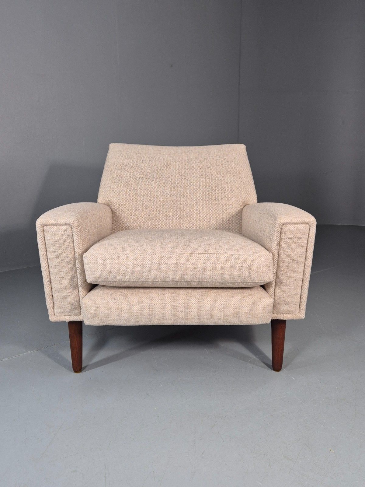 Mid Century Danish Lounge Chair 1960s Vintage Thams Reupholstered Eb11261 Mnor photo for sale