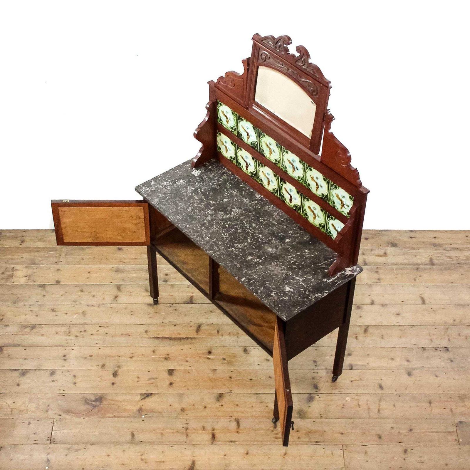 Antique Edwardian Marble Top Washstand | Antique Washstand | Marble Top | Bedroom Furniture | Antique photo 495.0
