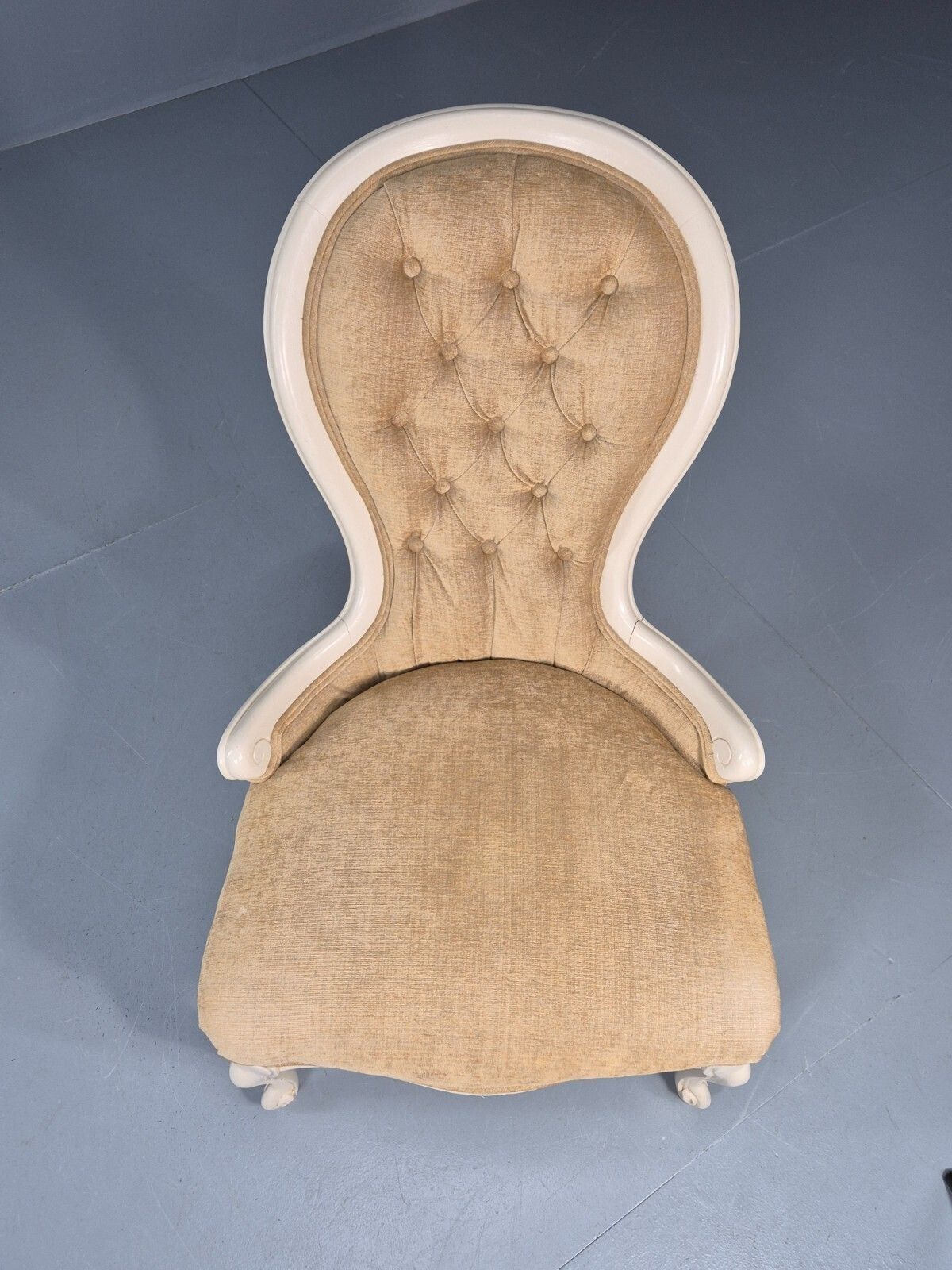 Antique Balloon Back Saloon Chair Victorian Nursing Chair  Eb11221 Vclo photo Furniture