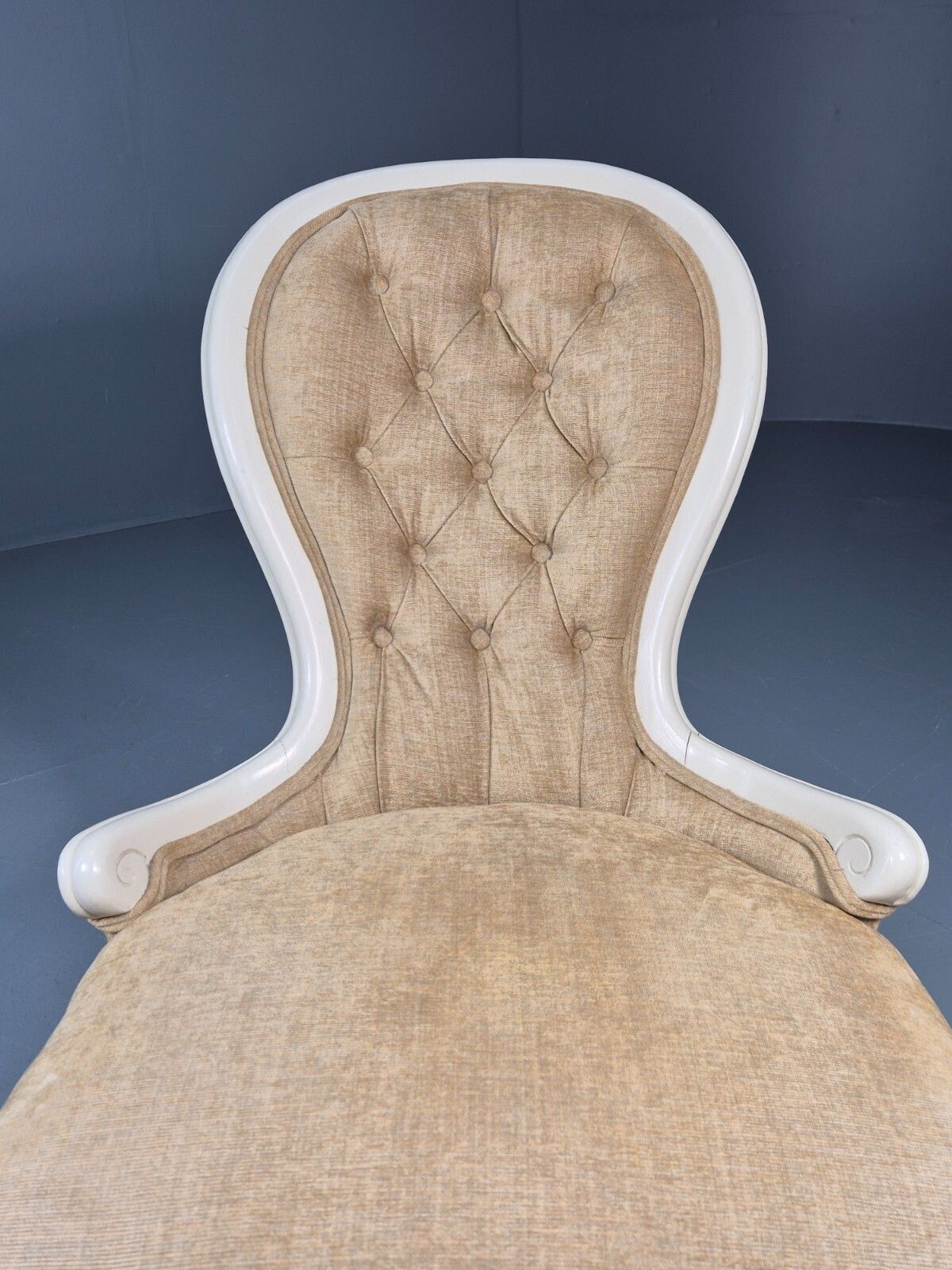 photo vintage Antique Balloon Back Saloon Chair Victorian Nursing Chair  Eb11221 Vclo