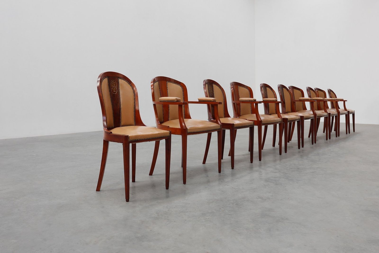 photo vinterior Art Deco Chairs From De Coene, Belgium, 1935, Set Of 10