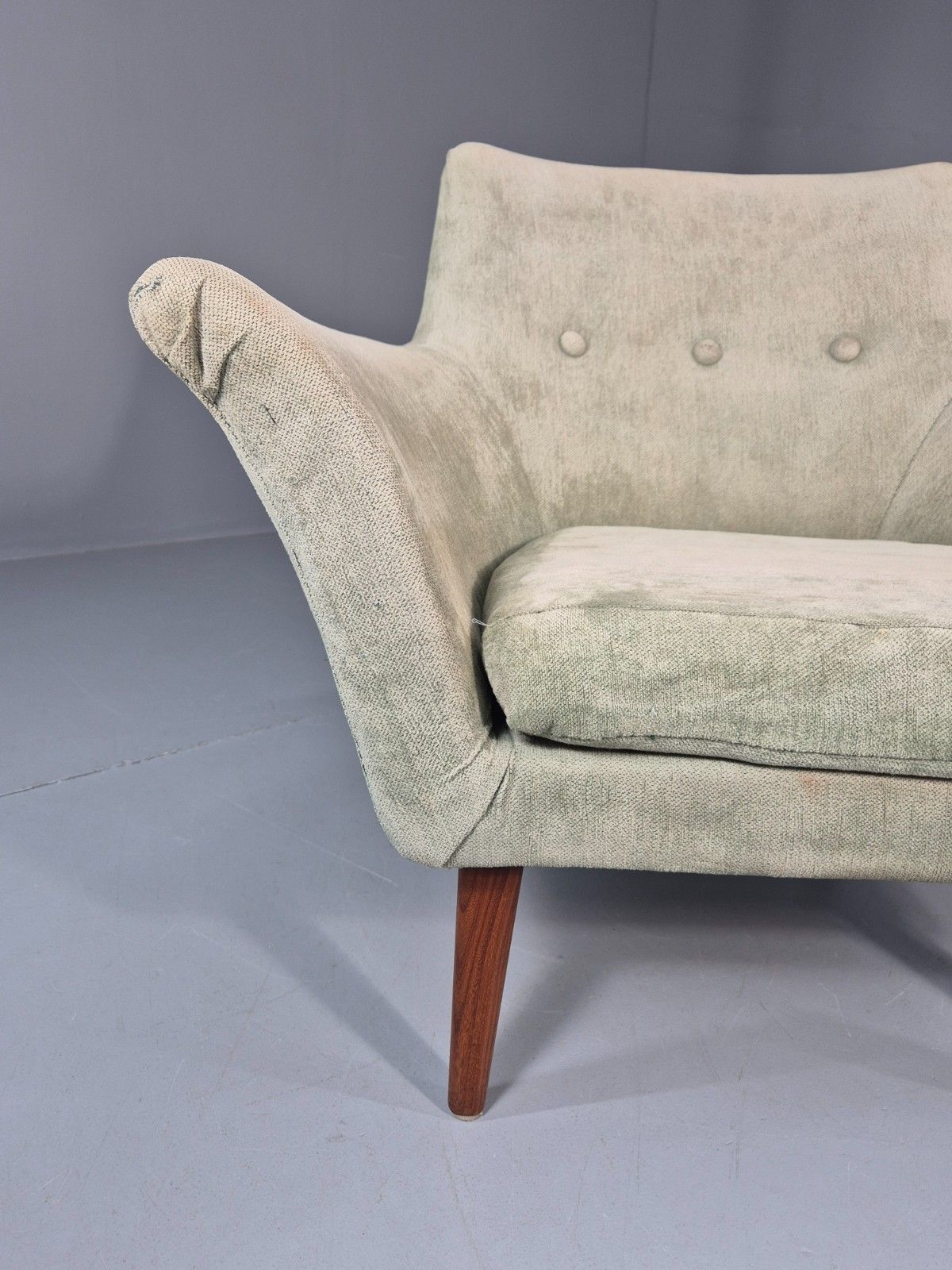 Mid Century Scandinavian Lounge Chair 1960s Retro Green  Eb11090 Mnor photo 325.0