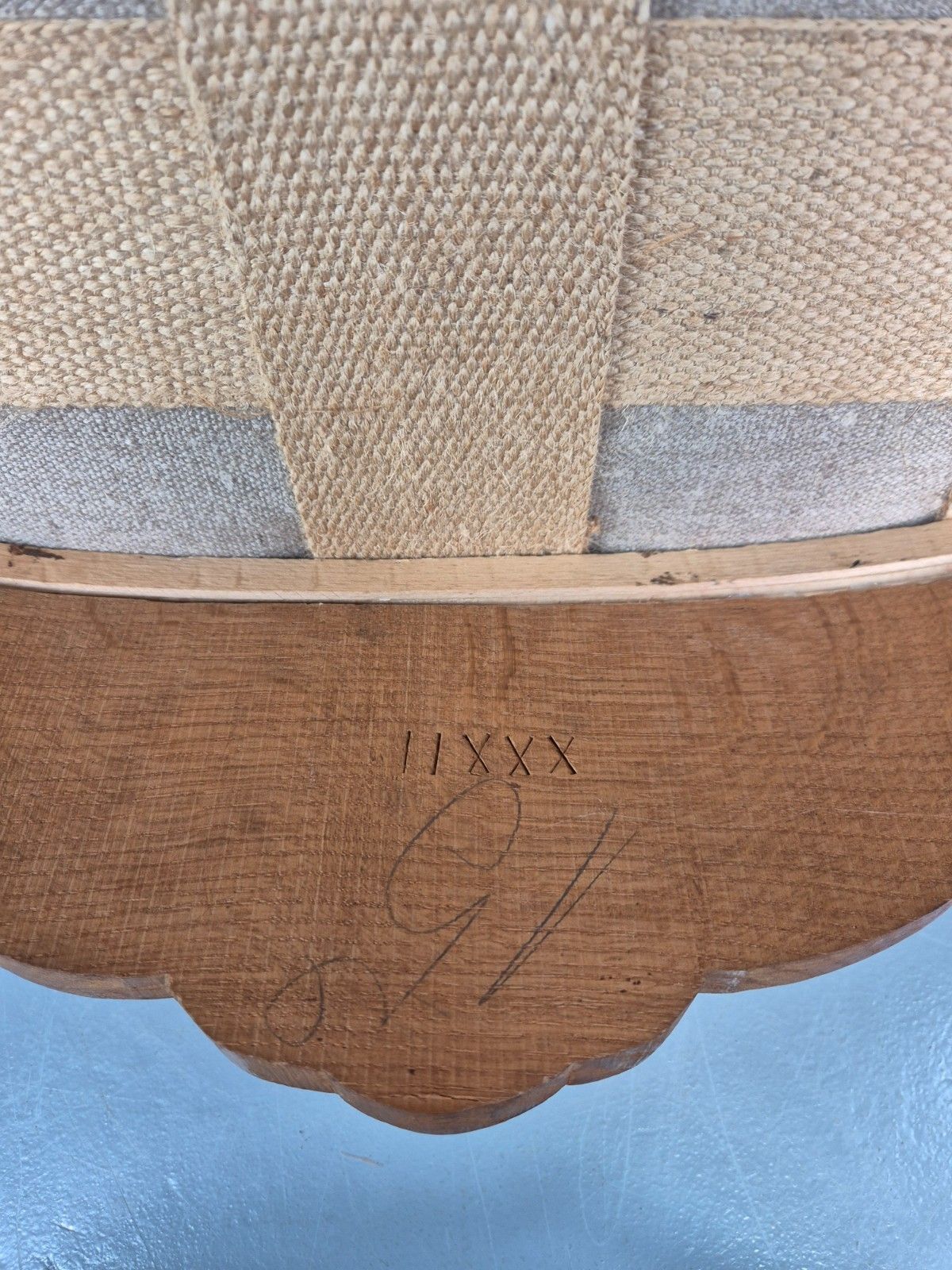 photo for sale Antique Rococo Revival Oak Chair Danish 1880 Splat Back Shell Motif Eb10887 Vdin