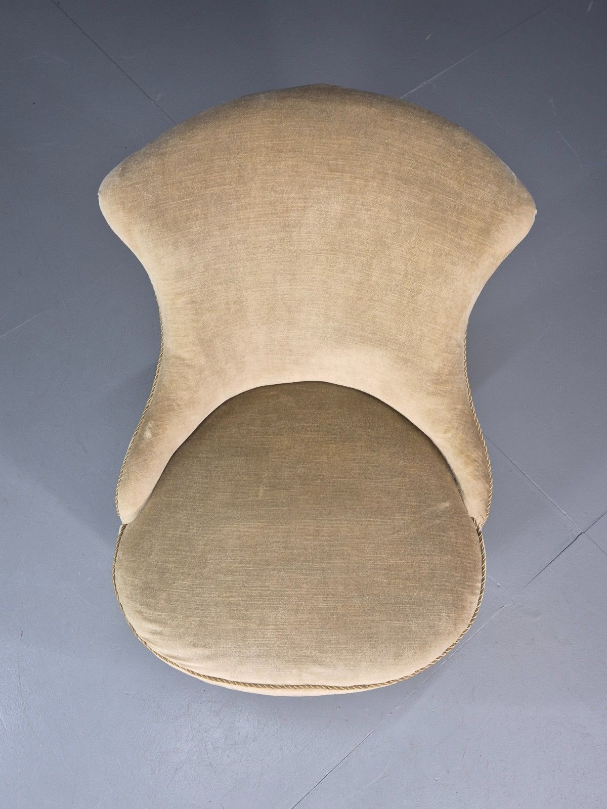 Antique Cocktail Chair Green Velour Vintage Danish 1800s  Eb10761 Vclo photo Furniture