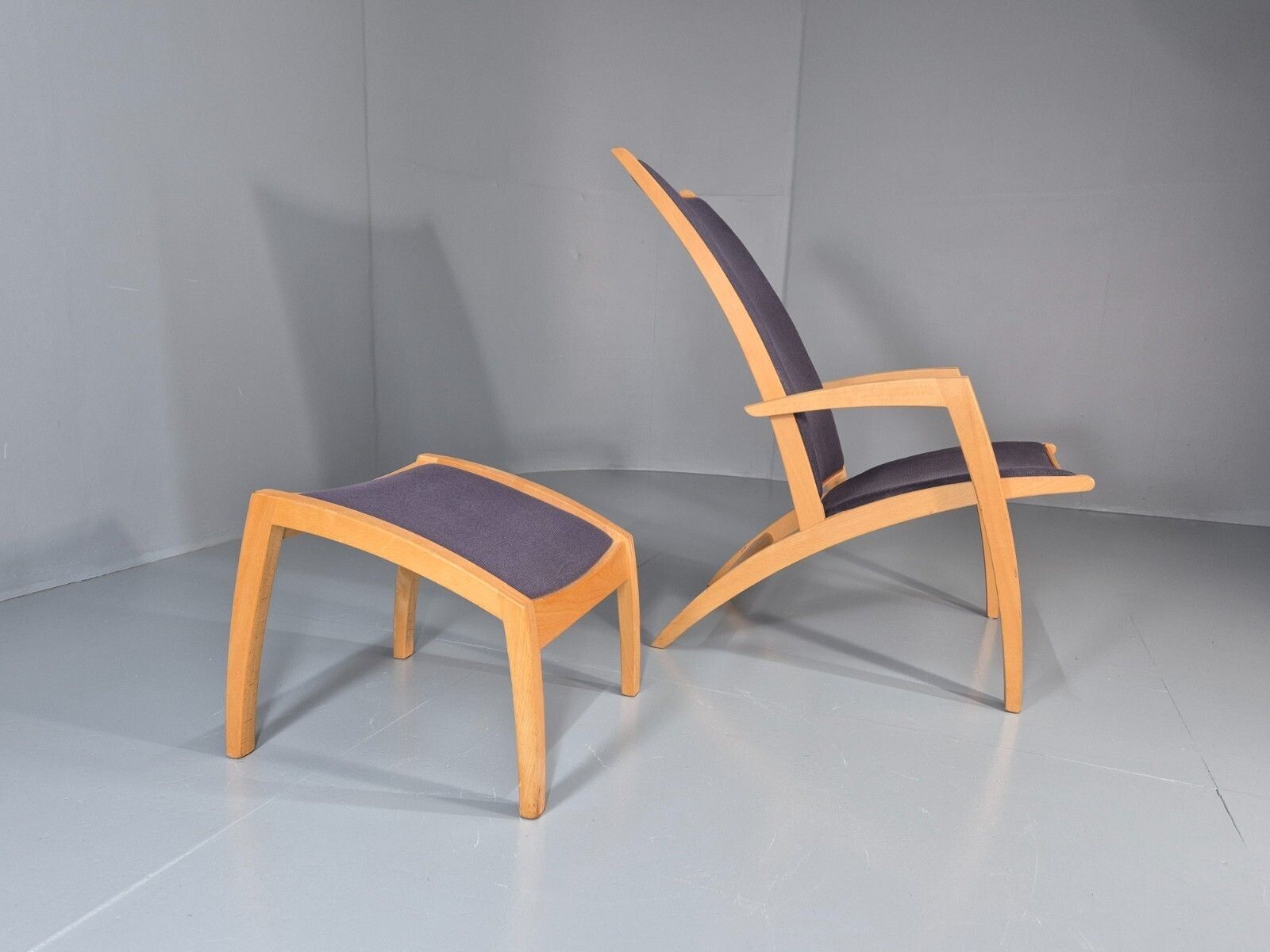 Vintage Danish Lounge Chair And Footstool Luna By Morten Gottler Eb11357 Mnor photo vinterior
