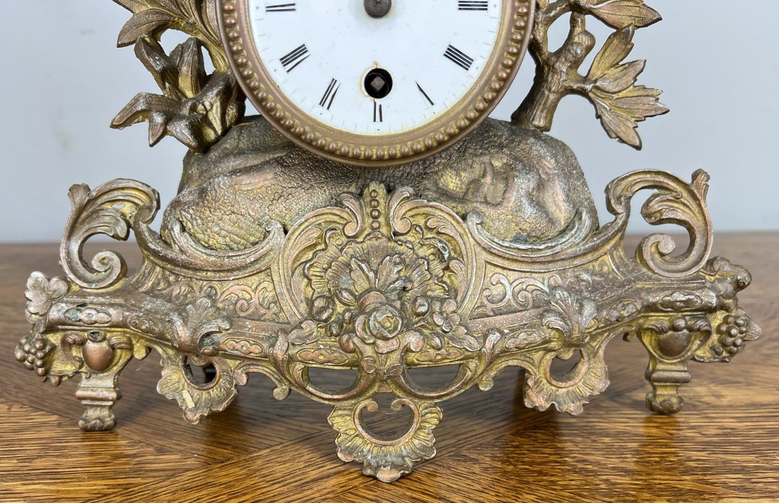 Clock Vintage French Style Mantel Clock With Matching Candelabras Set Lot 4680 photo 349.0