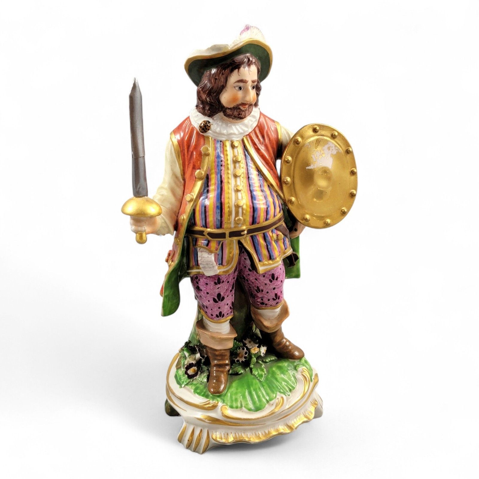 Antique Georgian Derby Porcelain “James Quin As Sir John Falstaff”, C.1775–1780 photo vintage
