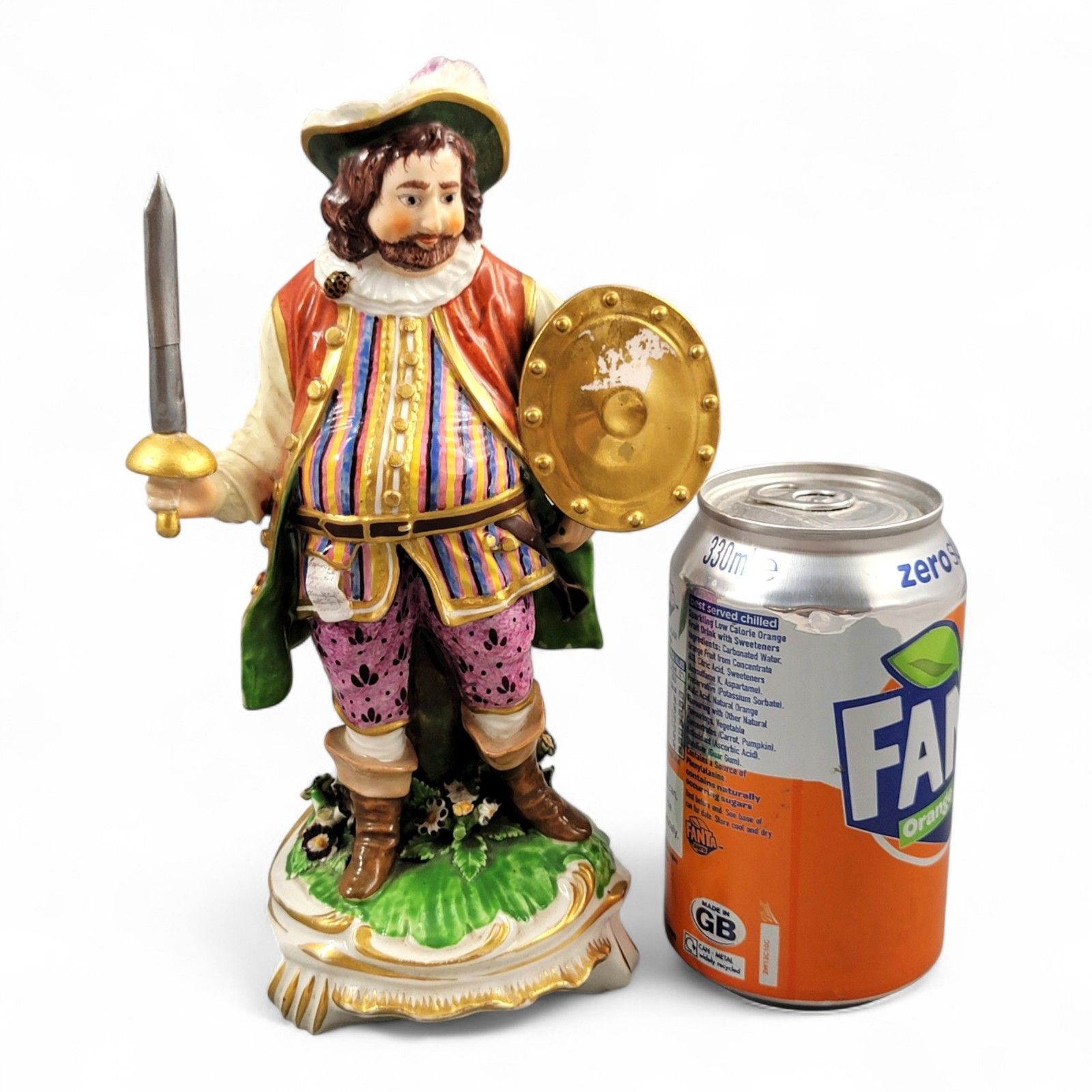 photo vinterior Antique Georgian Derby Porcelain “James Quin As Sir John Falstaff”, C.1775–1780