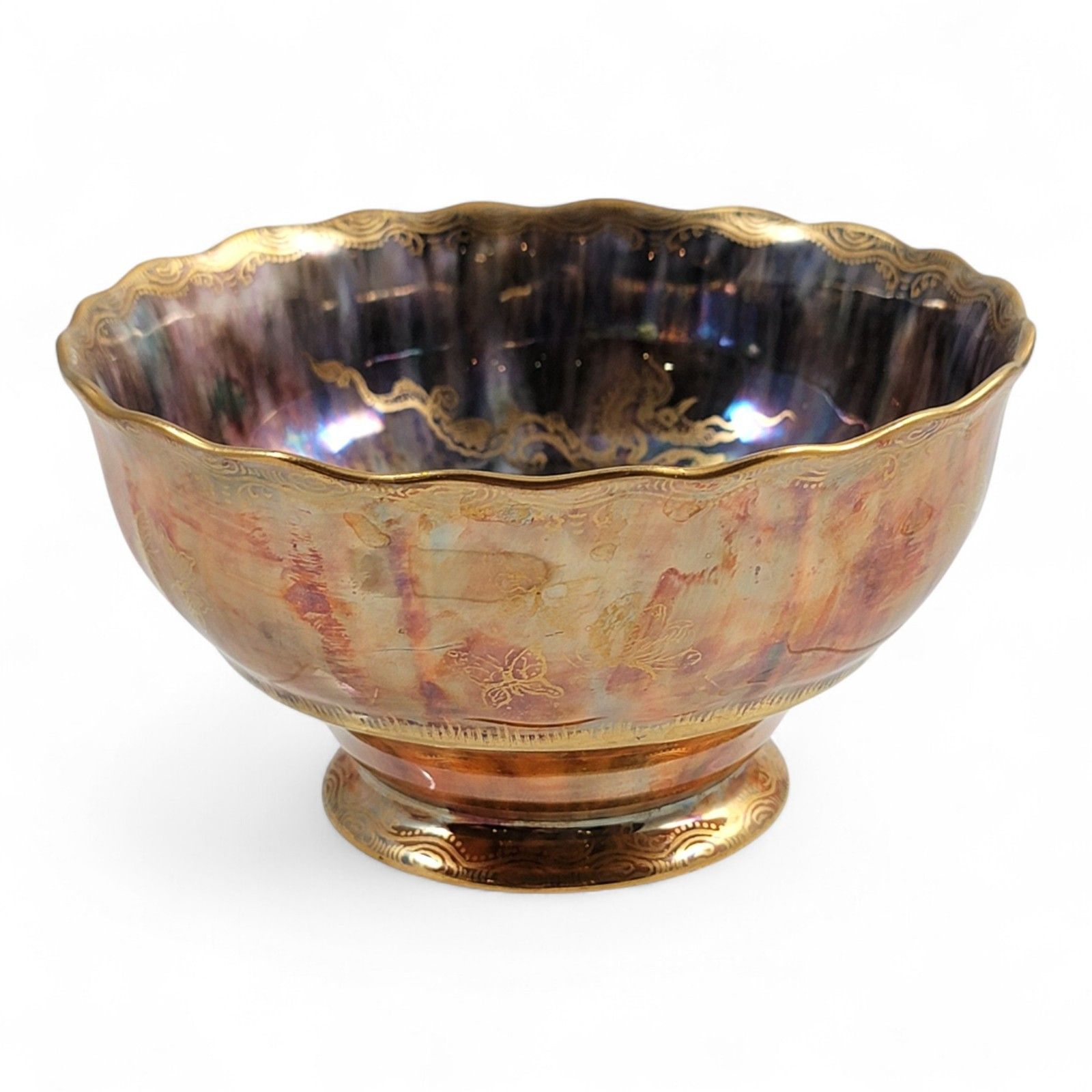 Antique Daisy Makeig Jones Wedgwood “Fairyland Lustre” Bowl (Z4824) C.1915 photo vinterior