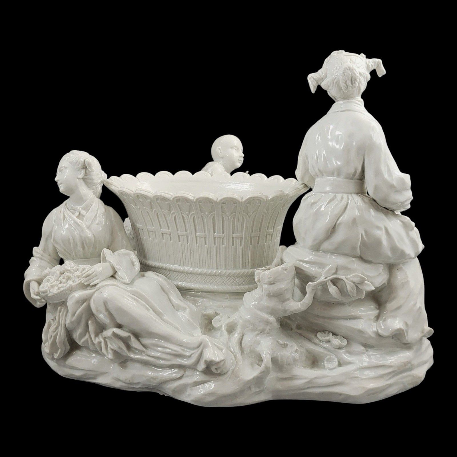 Large French Soft Paste Chinoiserie Figure Group With Jardinière, C.1750–1760 photo 6000.0