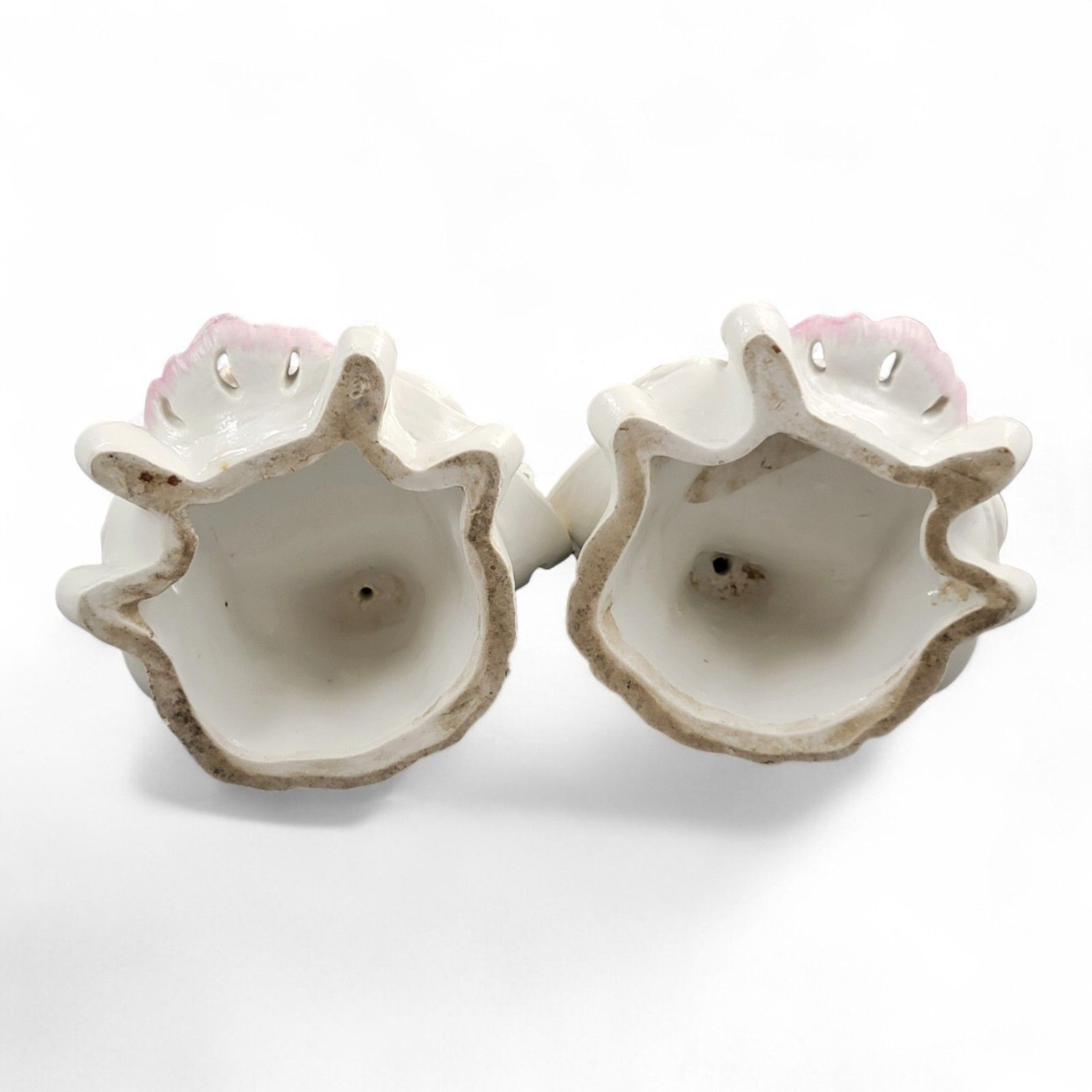 Antique Georgian Chelsea Porcelain Summer And Autumn Candlesticks C.1775–1783 photo vinterior