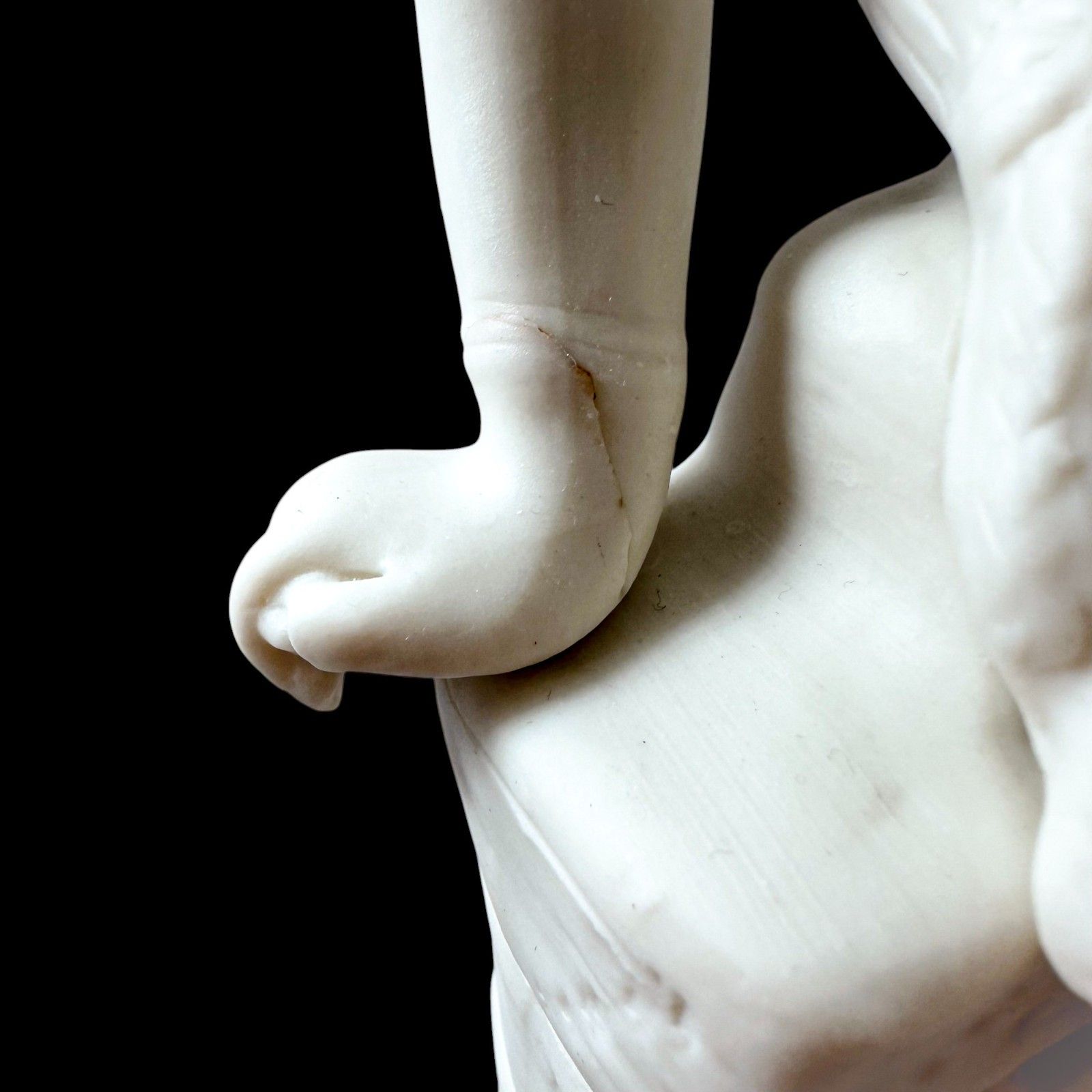 Home Decor Antique Victorian Parian Ware Porcelain Neoclassical Figure, Late 19th Century photo