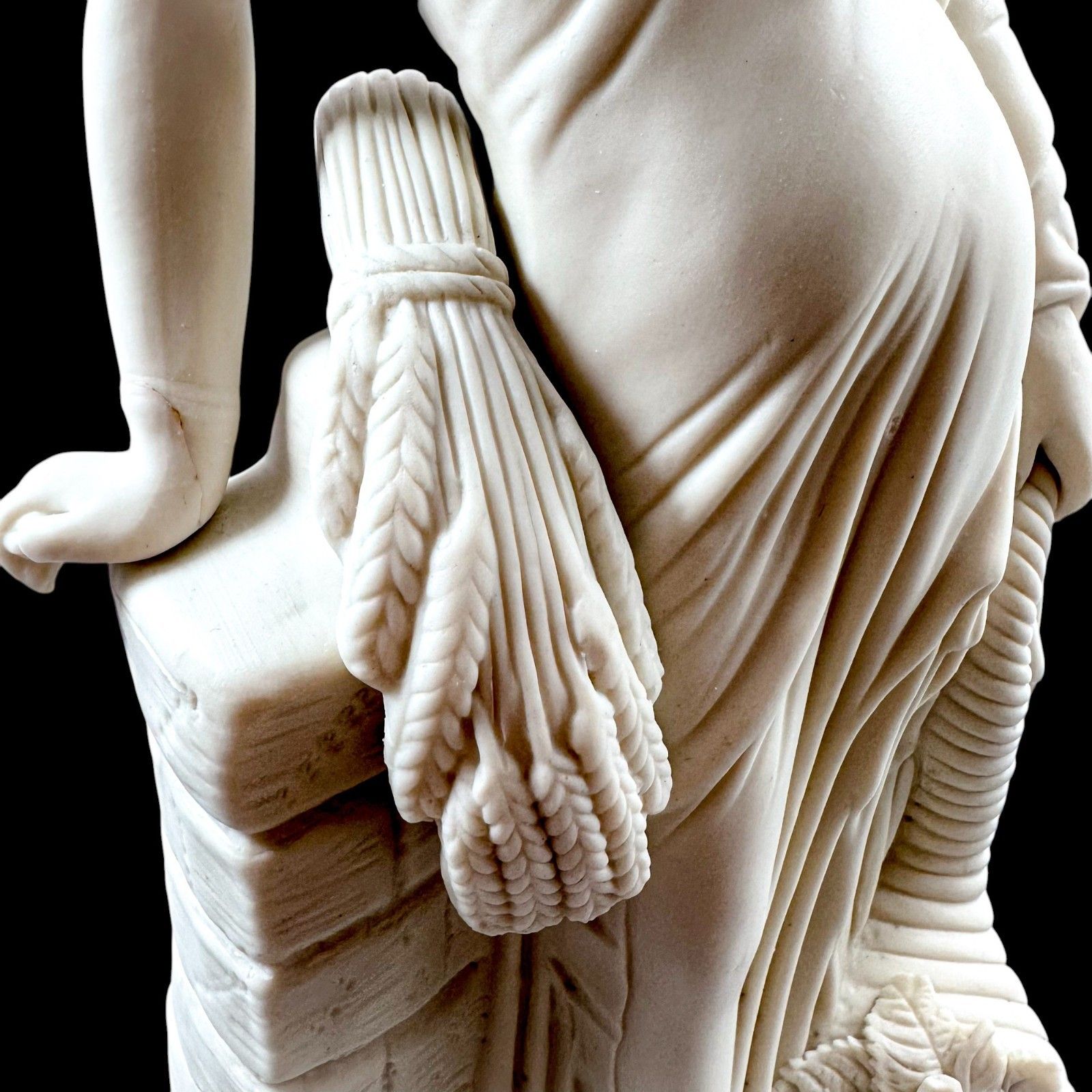 400.0 Antique Victorian Parian Ware Porcelain Neoclassical Figure, Late 19th Century photo