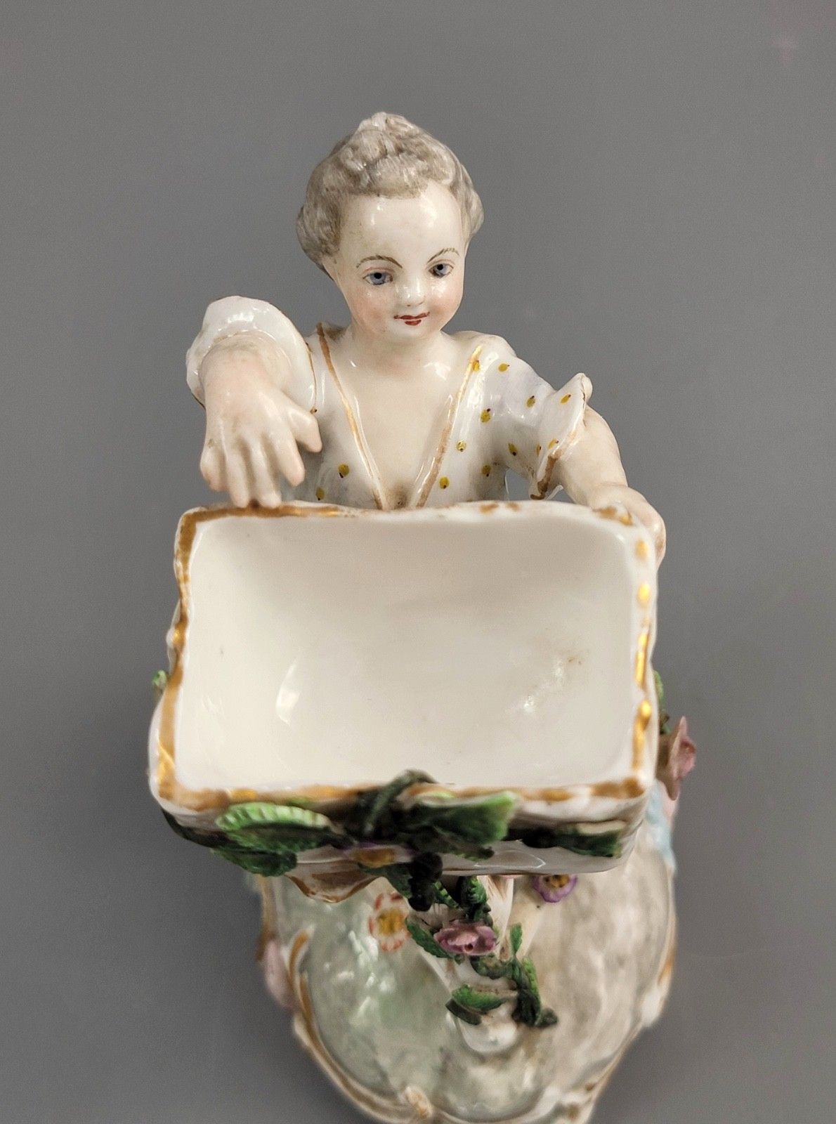 Pair Of Antique Porcelain Sweetmeat Figures, Volkstedt, C. 1880, Thuringia photo vinterior