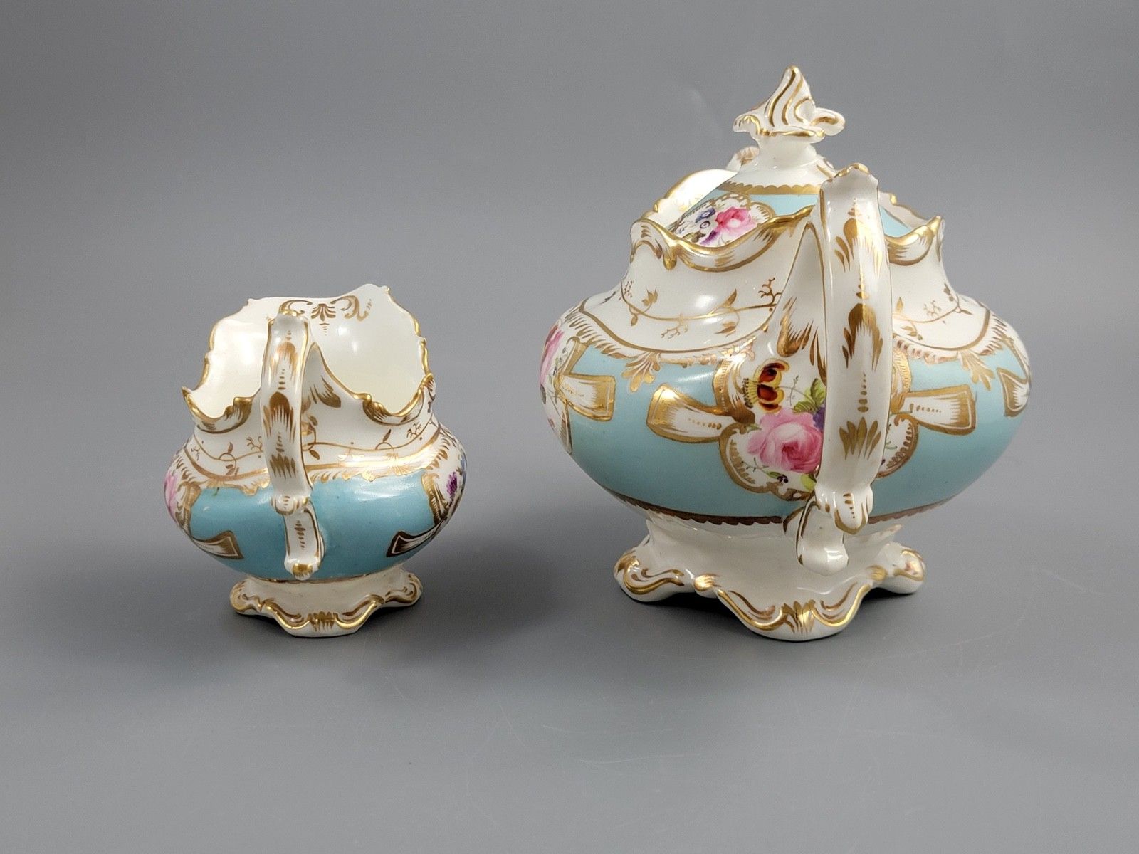 Old Paris Porcelain Tea Service, Petit Style, Louis Philippe I Period, C. 1840 photo 1400.0