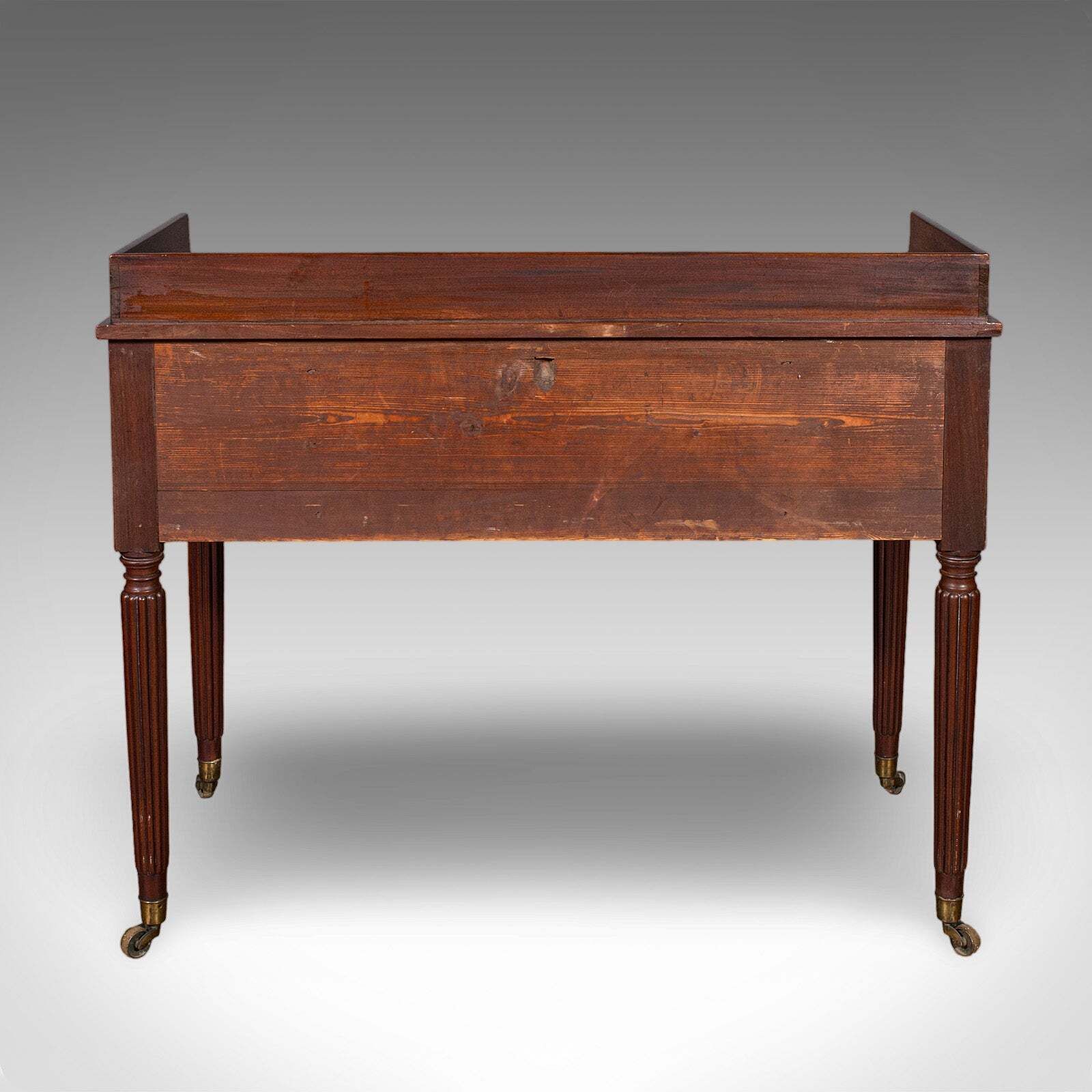 Antique Writing Table, English, Kneehole Desk, Home Office, Study, Regency, 1820 photo 3009.0