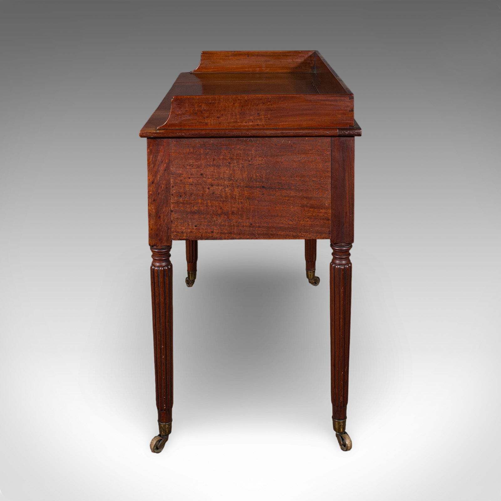 Antique Writing Table, English, Kneehole Desk, Home Office, Study, Regency, 1820 photo vinterior