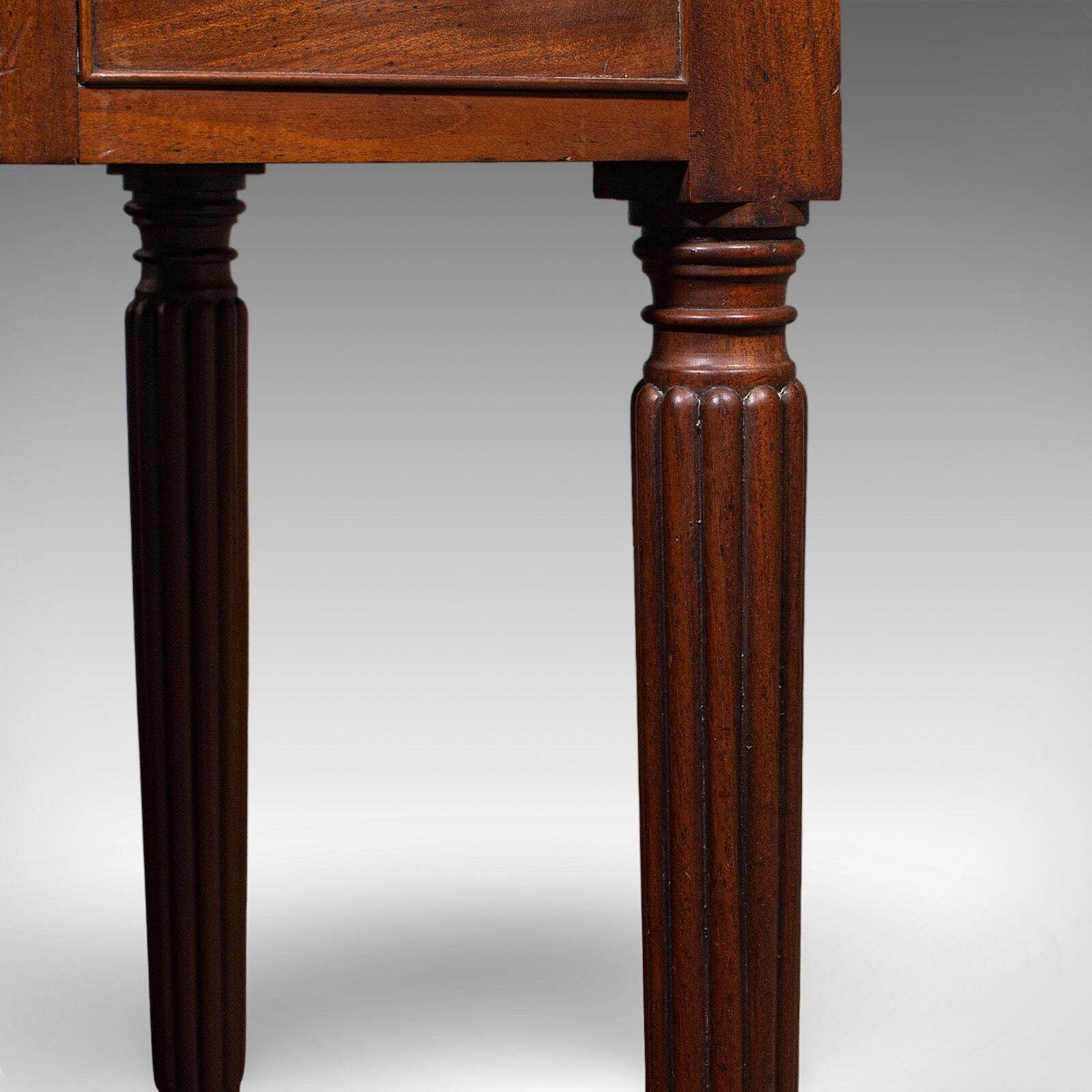 3009.0 Antique Writing Table, English, Kneehole Desk, Home Office, Study, Regency, 1820 photo