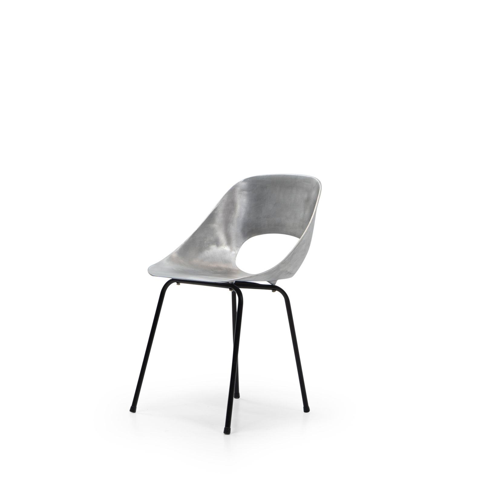 Aluminum Tonneau Chair By Pierre Guariche For Steiner, 1950s photo furniture