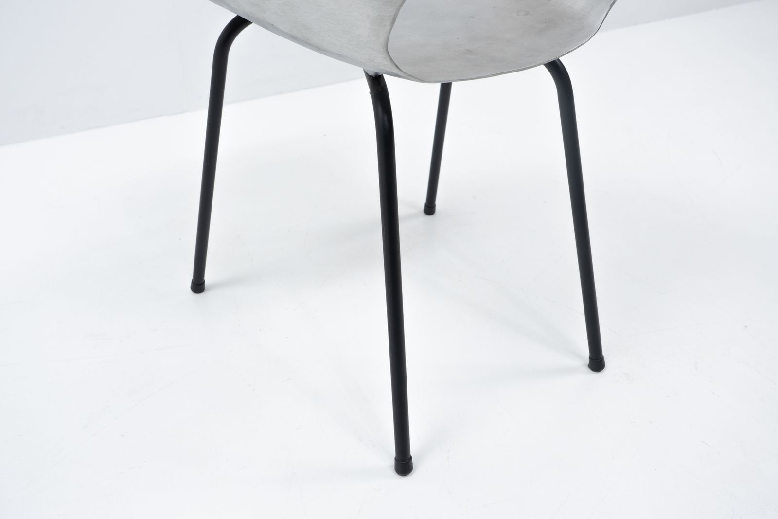 Furniture Aluminum Tonneau Chair By Pierre Guariche For Steiner, 1950s photo