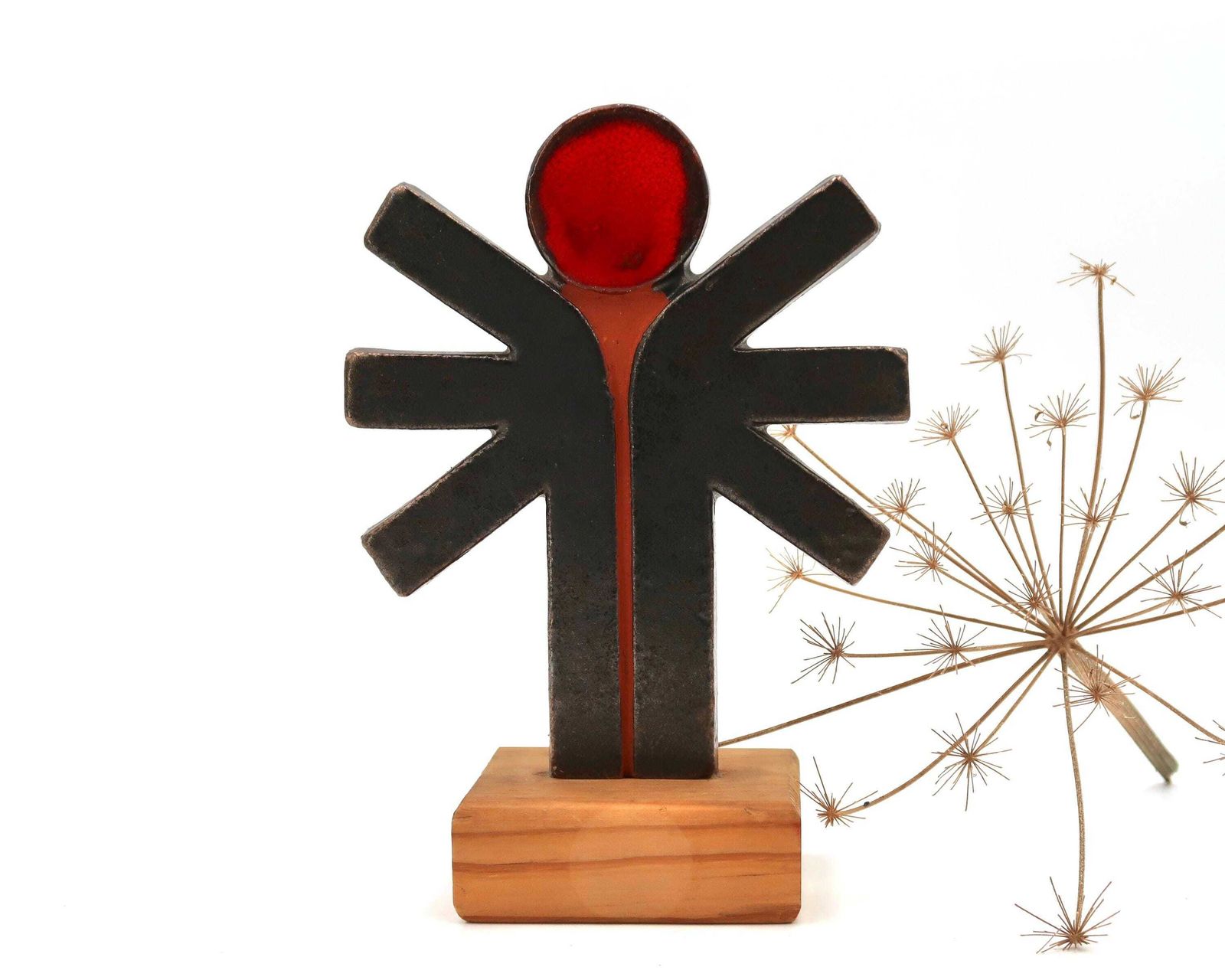 Keramisch Beeldje Door Of In De Stijl Van Amphora Perignem, Jaren 1960 / België, Beeld, Elisabeth Vandeweghe, Woondecoratie photo furniture