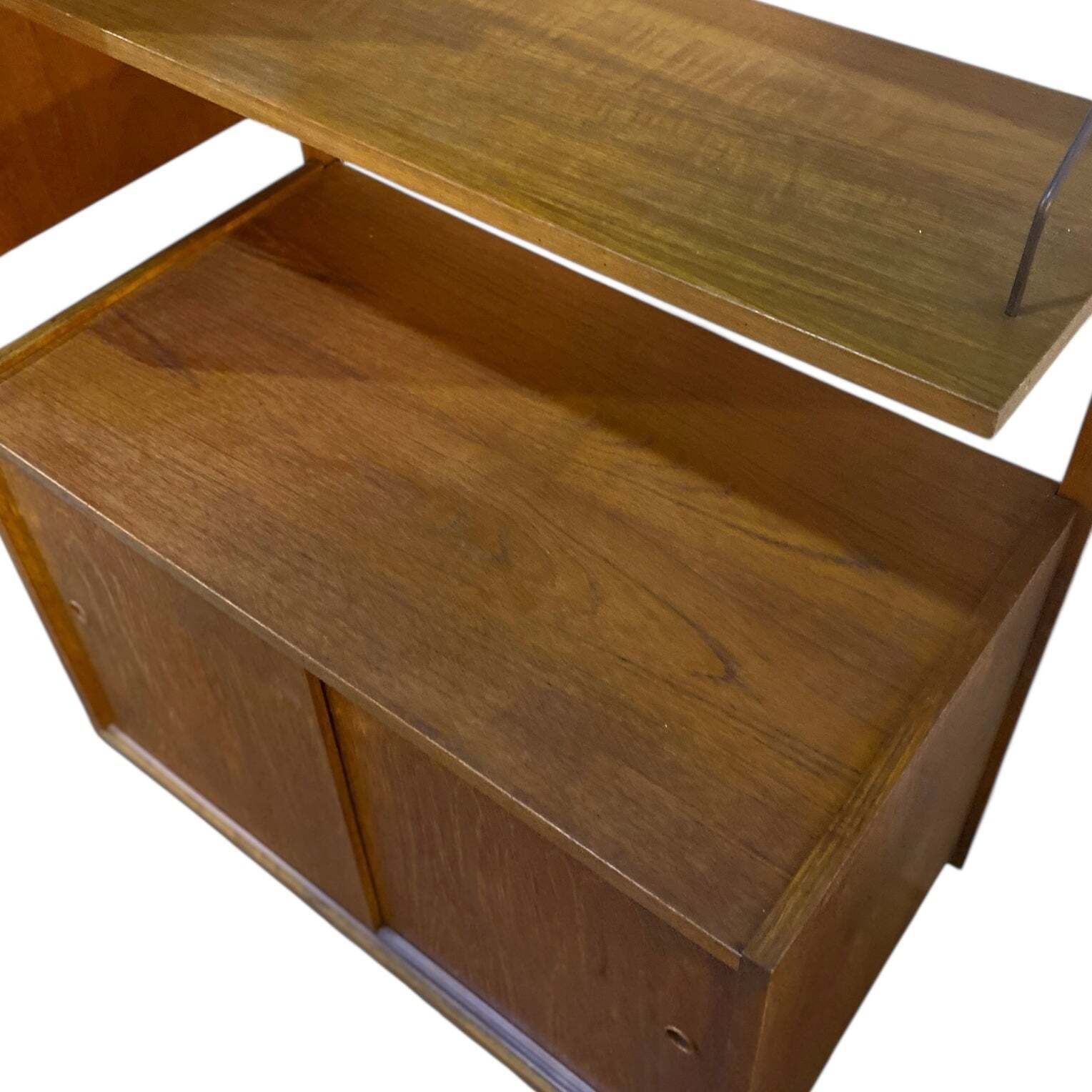 Danish Wall Unit Poul Cadovius Desk Cupboard Drawers Shelves photo vinterior