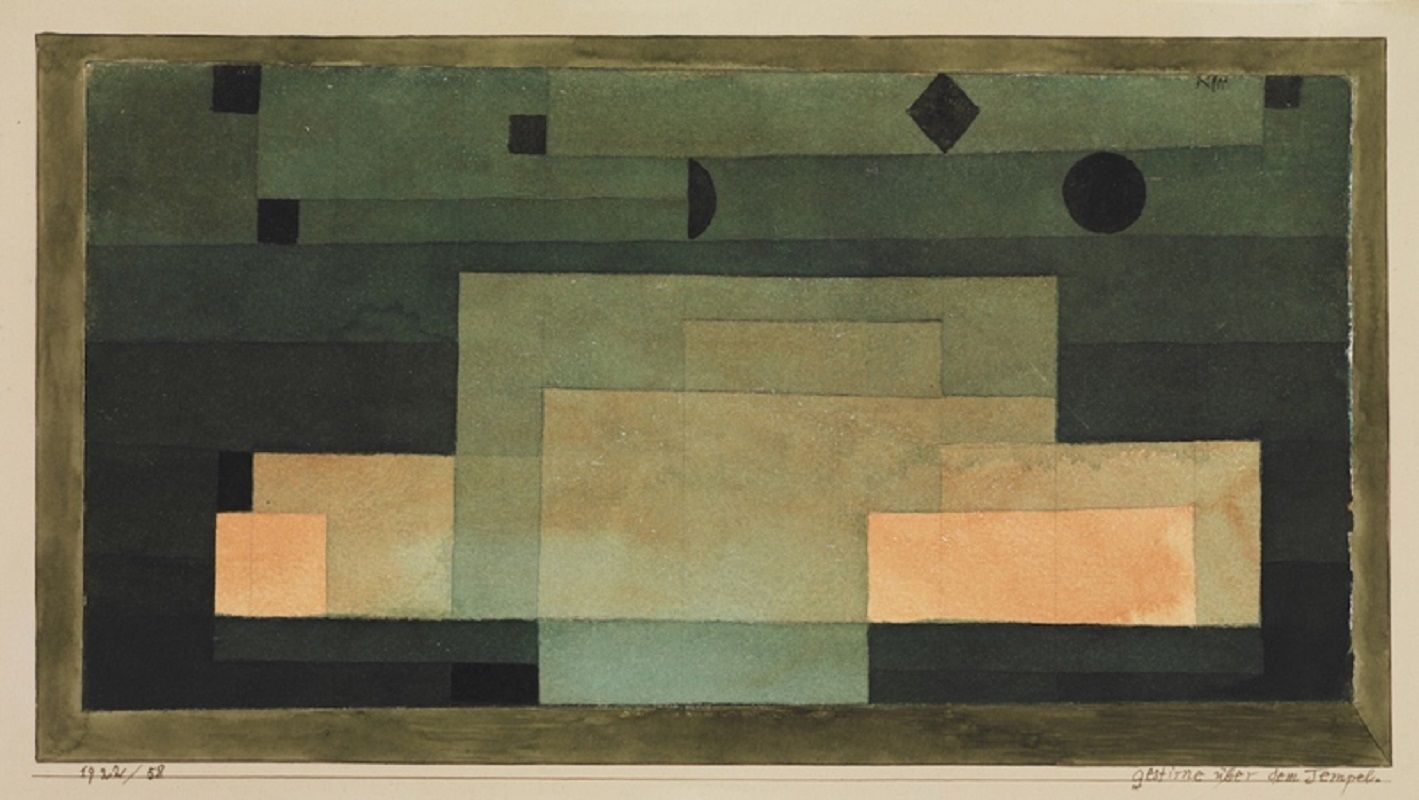 Paul Klee 'The Firmament Above The Temple' Archival Pigment Print Unframed photo furniture