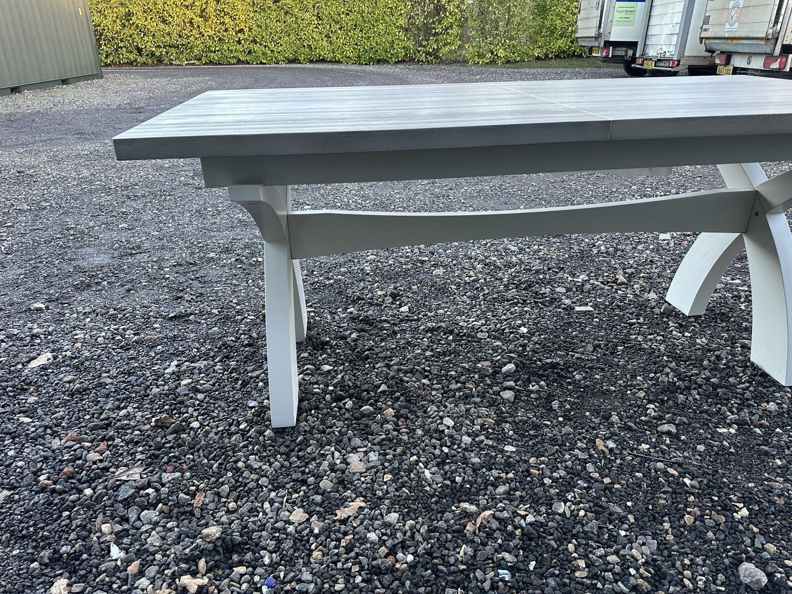 Oak Furnitureland Brompton Acacia Solid Extending 6 Or 8 Seator Dinning Table photo Furniture