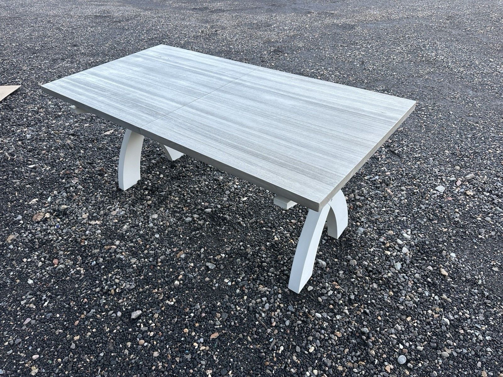 Oak Furnitureland Brompton Acacia Solid Extending 6 Or 8 Seator Dinning Table photo 295.0