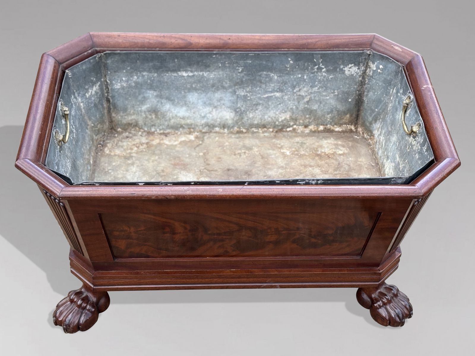 Early 19th Century Regency Period Mahogany Sarcophagus Wine Cooler photo buy