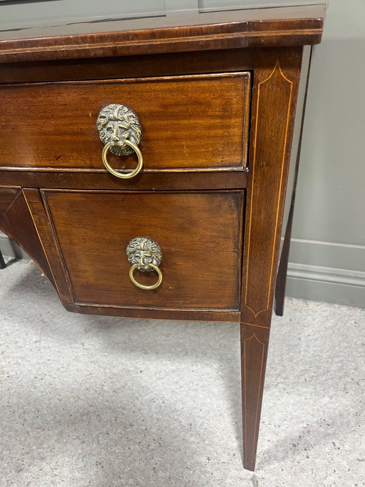 Georgian Desk Knee Hole Style Antique Desk Early 1800’s photo buy