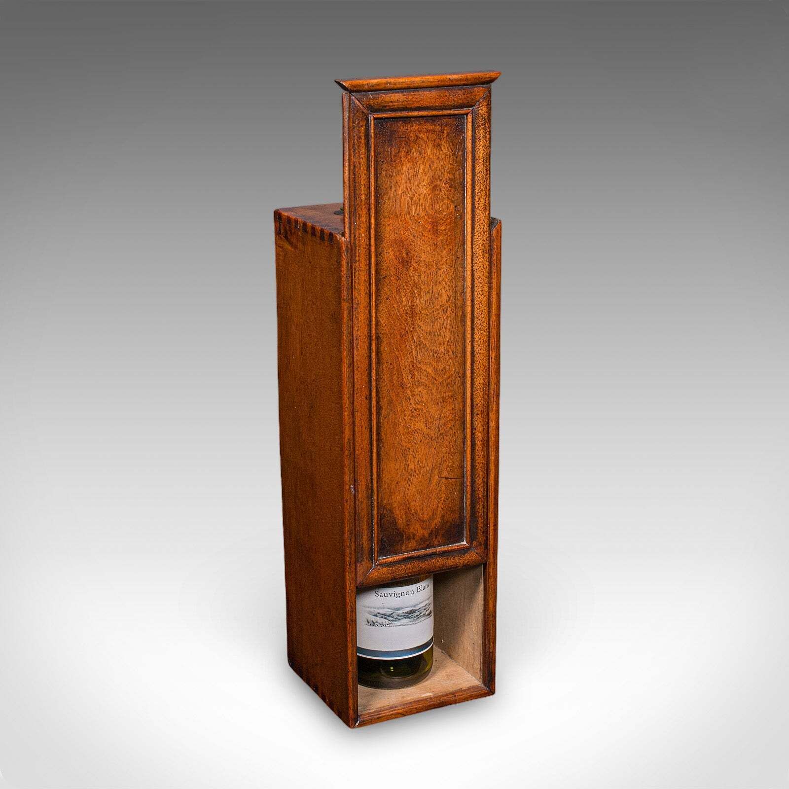 Antique Wine Bottle Presentation Case, English, Champagne Magnum Box, Regency photo for sale