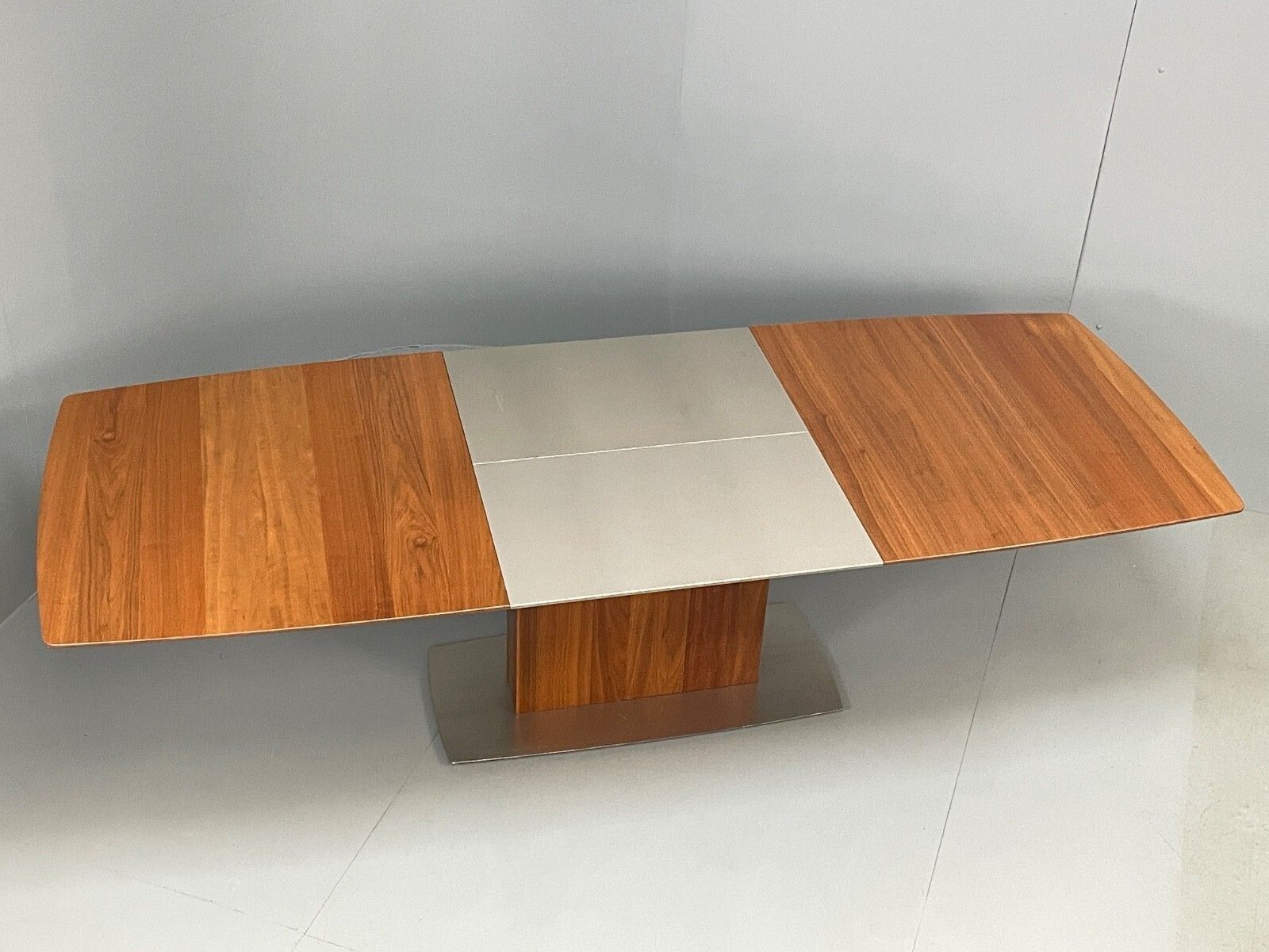 Modern Extending Dining Table By Bo Concept Walnut Effect photo for sale
