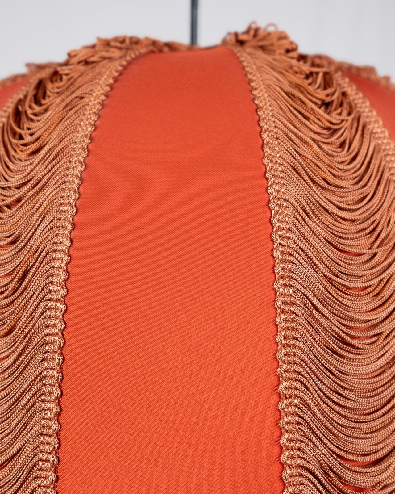 Pendant Lamp With Draped Trimmings And Fringes, Belle époque Style, France, 1970s photo buy