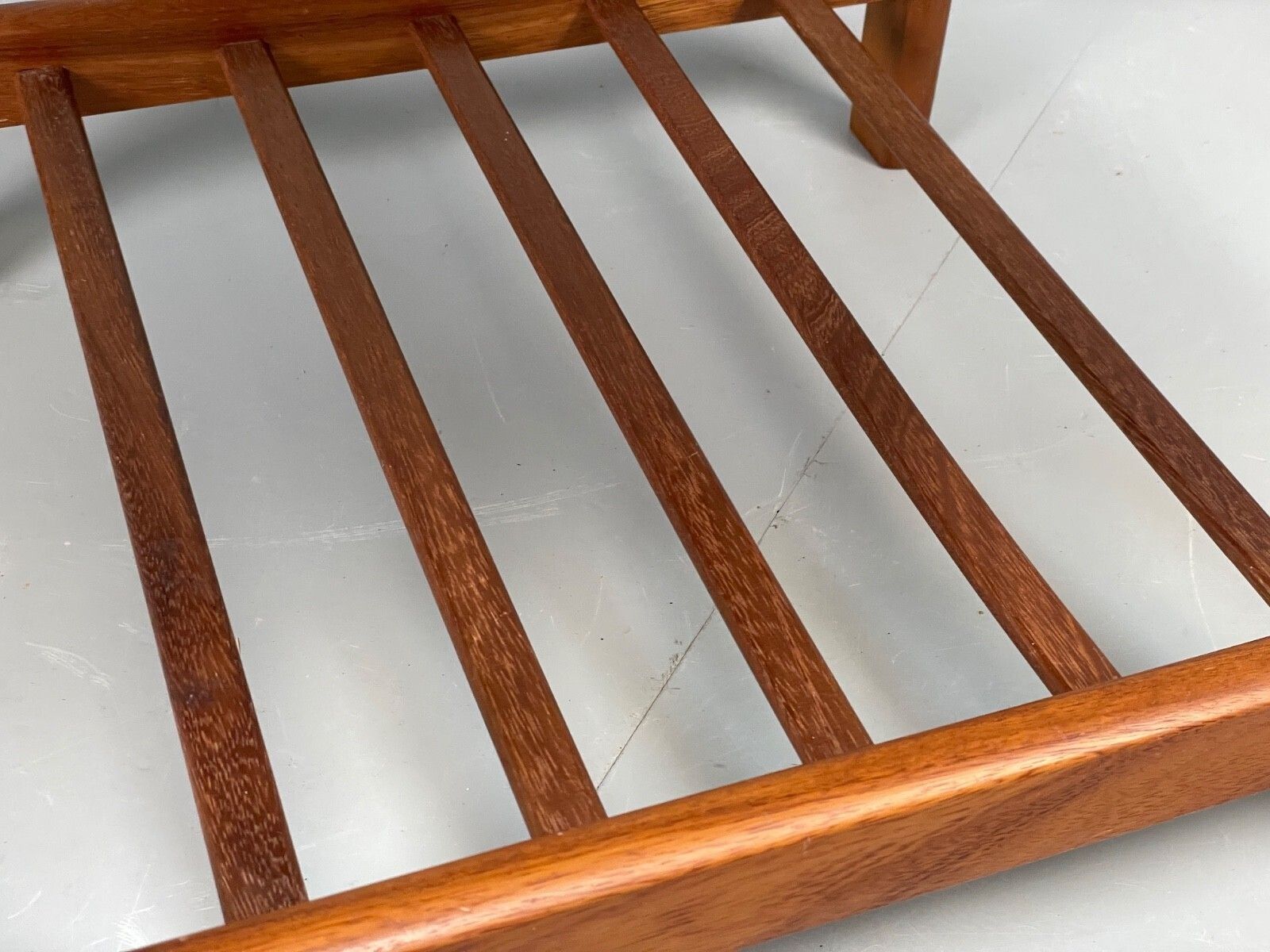 Vintage Teak Side Table Danish 1970s With Magazine Rack Bedside Mwoo photo buy