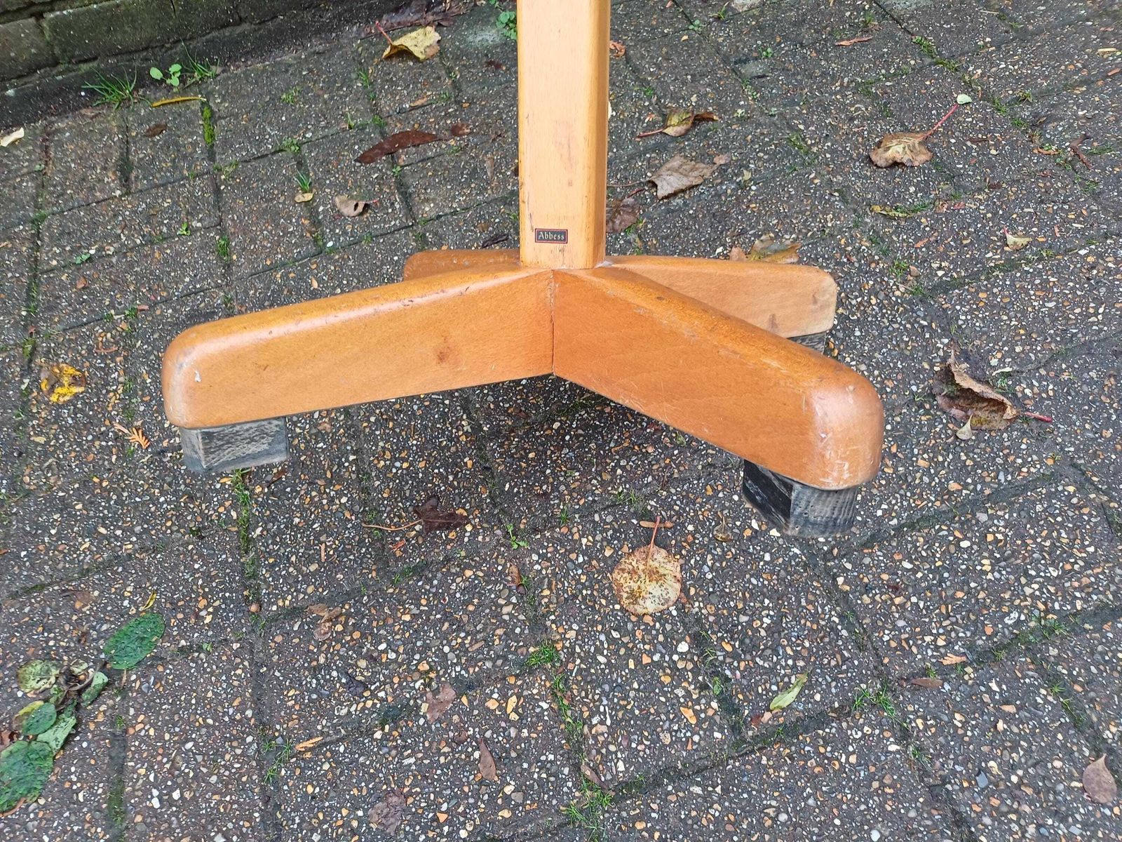 photo buy Vintage 1960s Abbess Solid Wood Coat Stand With Eight Hooks And Black Feet Smart Mid Century Piece For Hallway Or Bedroom