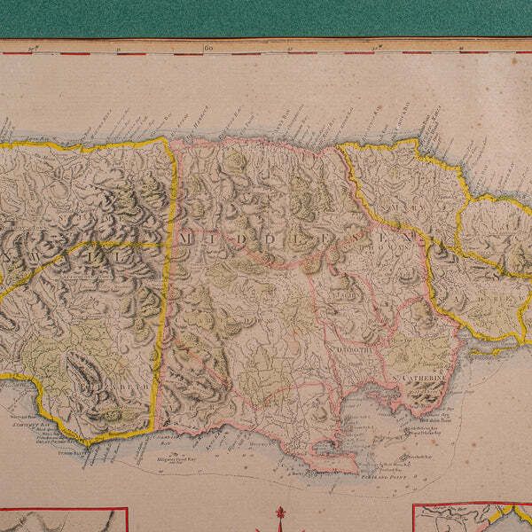 Antique Jamaica Map, English, Caribbean, Cartography, Thomas Jefferys, Georgian photo buy