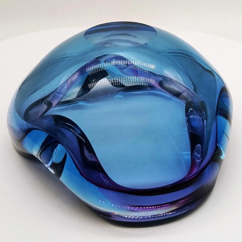 photo for sale 1960s Big Ashtray Or Catch All In Murano Glass By Flavio Poli For Seguso. 16cm. Made In Italy.