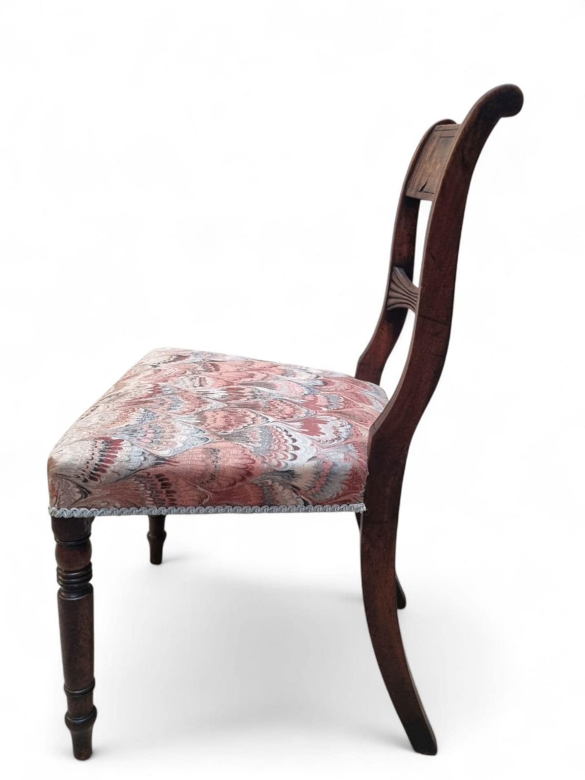 Antique Victorian Carved Side Chairs / Set Of Three / C.1870 photo for sale