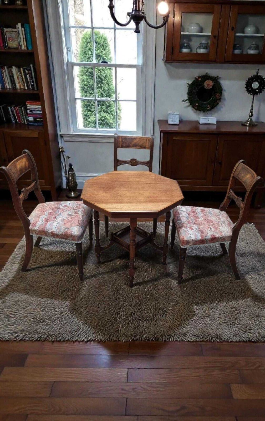 Antique Victorian Carved Side Chairs / Set Of Three / C.1870 photo 286.0