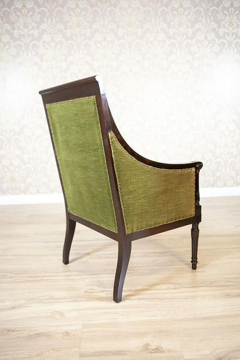 Two Walnut Armchairs From The Mid. 20th Century In The English Style photo 1720.0