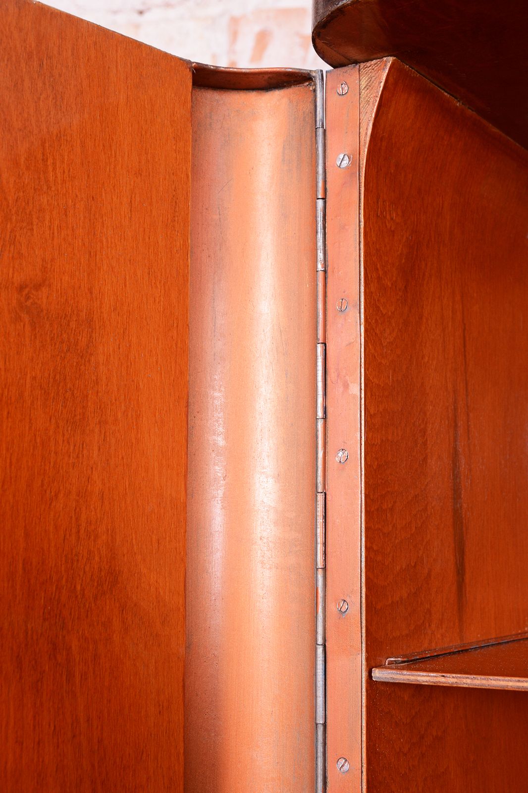 photo furniture Restored Bauhaus Wardrobe, By Vichr A Spol., Chrome, Steel, Oak, Czech, 1930s