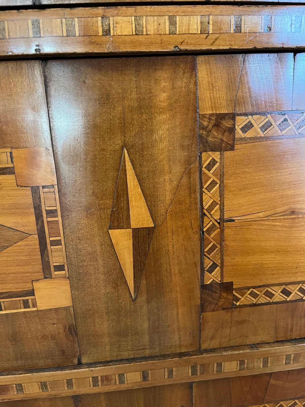 photo buy 18th Century Walnut Austrian Chest Of Drawers With Fruitwood Inlay