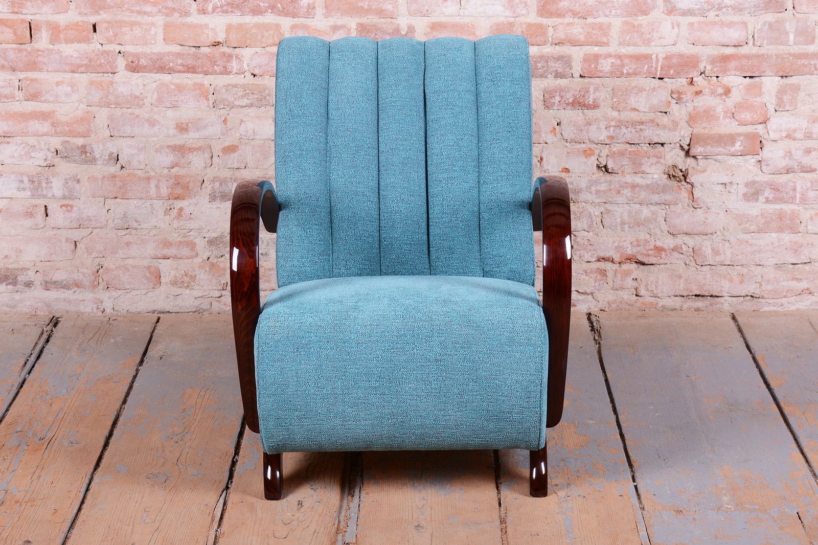 photo for sale Pair Of Restored Art Deco Armchairs, By J. Halabala, Up Zavody, Czech, 1930s
