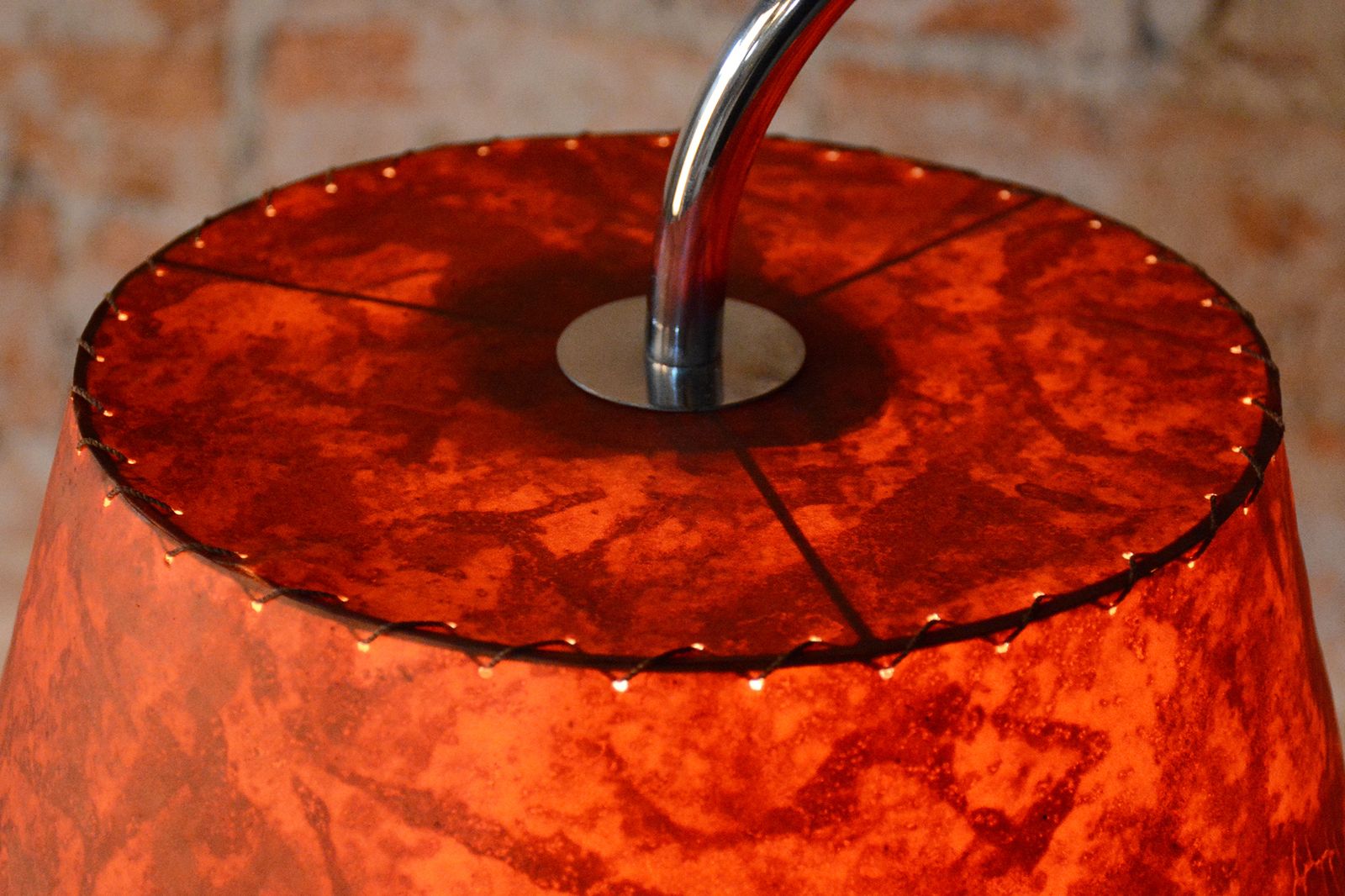 photo vinterior Restored Bauhaus Floor Lamp, By Thonet, Chrome, Oak, Chrome, Czech, 1930s