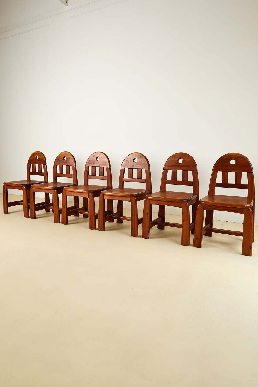 Brutalist Dining Chairs By Wasa Möbel (Set Of 6), 1970s photo Furniture