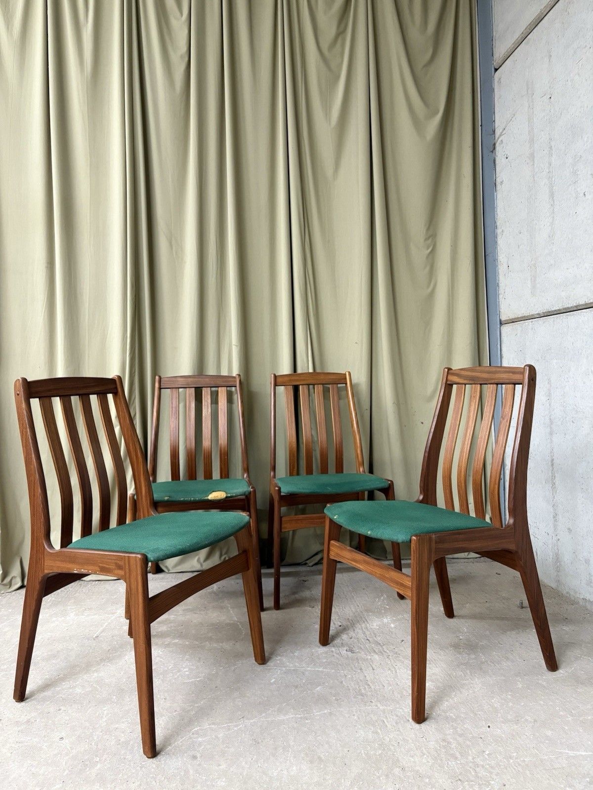 Vtg Mid Century 4 Schonning & Elgaard Danish Dining Chairs Retro Scandi R1005 photo furniture