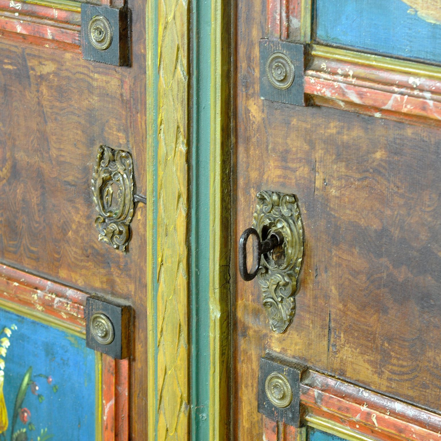 German Folk Art Wedding Chest, 1842 photo vinterior