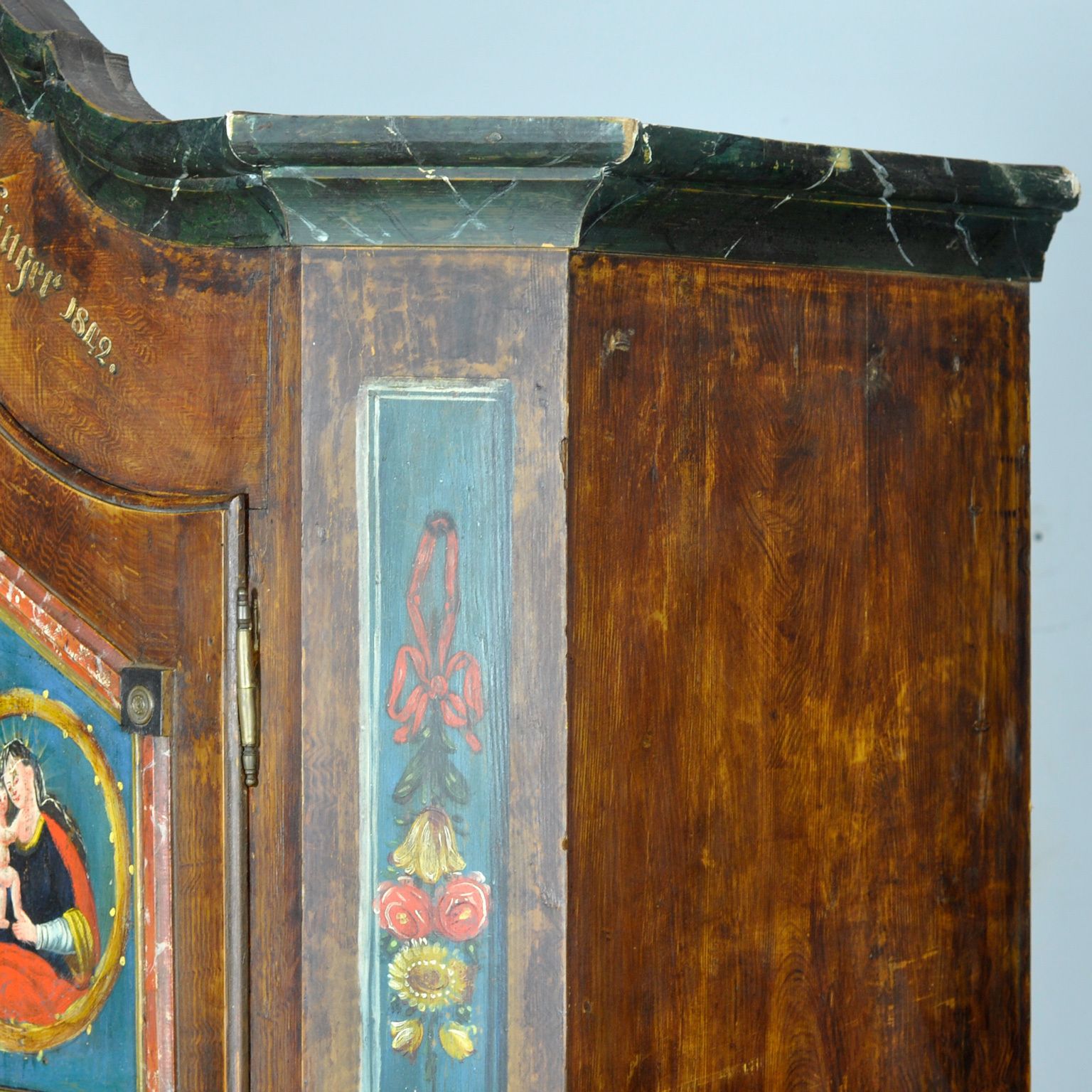 photo furniture German Folk Art Wedding Chest, 1842